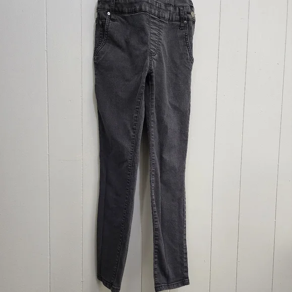 Free People Black Denim Skinny Jeans Overalls - Picture 3 of 13